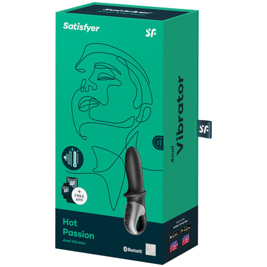 SATISFYER - APPLICATION DE VIBRATEUR ANAL HOT PASSION NOIR - Sensualia