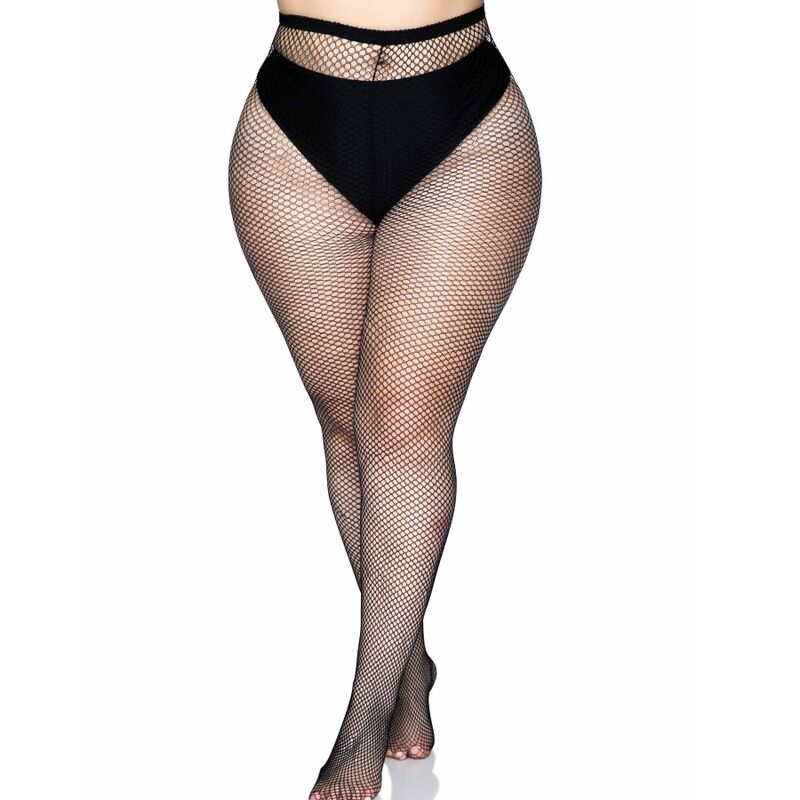 LEG AVENUE - COLLANTS COUTURE ARRIÈRE - NOIR GRANDE TAILLE - Sensualia