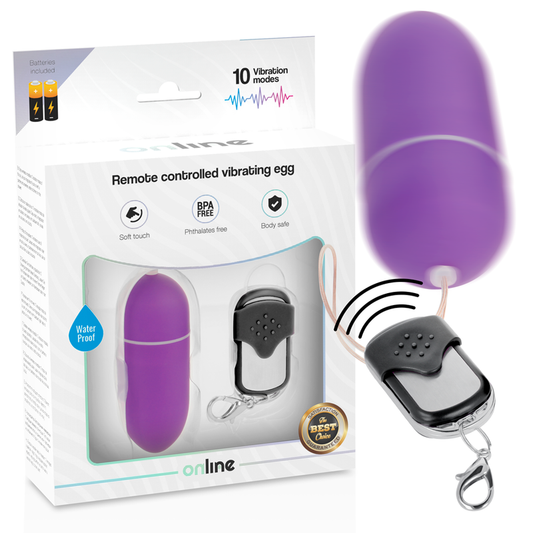 ONLINE - OEUF VIBRANT TÉLÉCOMMANDE L LILAS ONLINE
