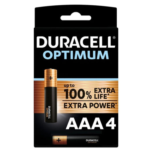 DURACELL - PILE ALCALINE OPTIMUM 200 AAA LR03 4 UNIT? - Sensualia