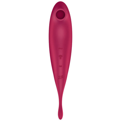 SATISFYER - TWIRLING PRO+ ESTIMULADOR Y VIBRADOR APP VERDE - Sensualia