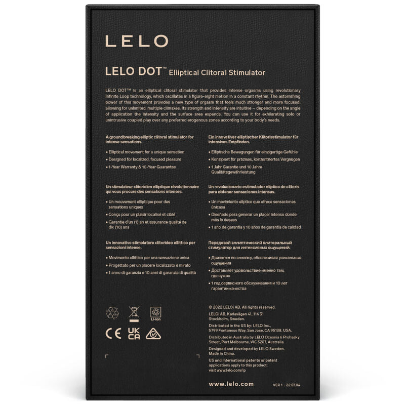 LELO - STIMULATEUR DE CLITORIS DOT - LILAS - Sensualia