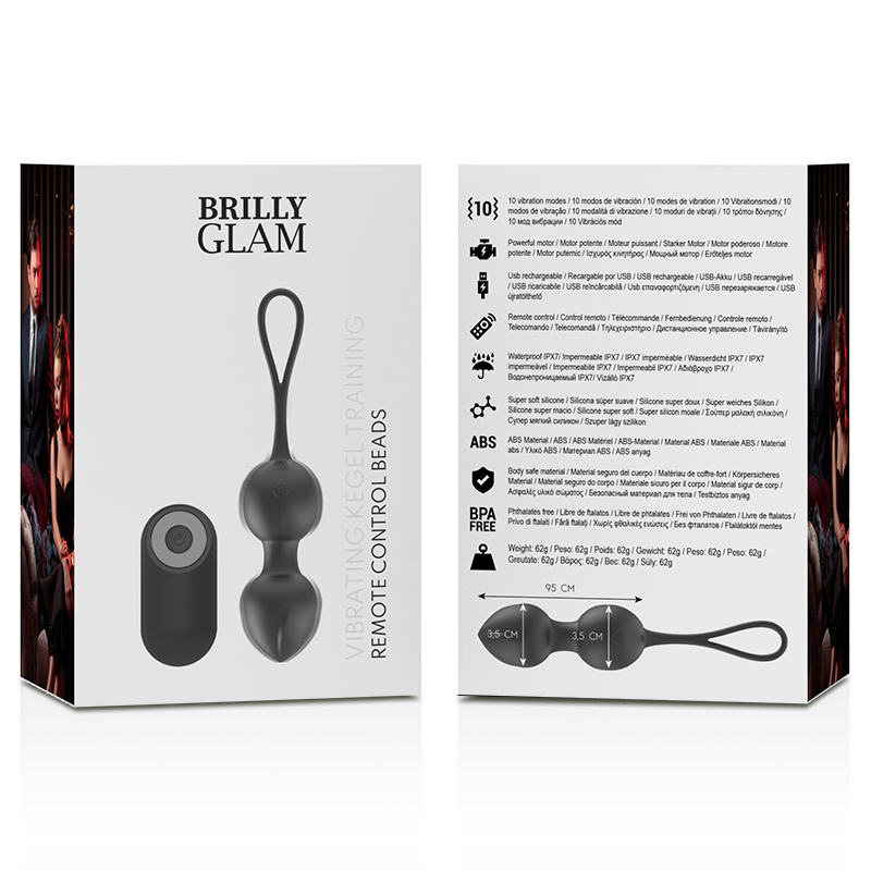 BRILLY GLAM - PERLES DE KEGEL VIBRANTES TÉLÉCOMMANDE - Sensualia