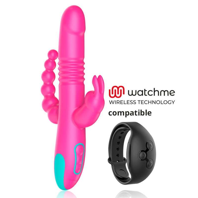 HAPPY LOKY - DONALD TRIPLE STIMULATION : ANAL, G-SPOT & CLITORAL WATCHME TECHNOLOGIE SANS FIL COMPATIBLE - Sensualia