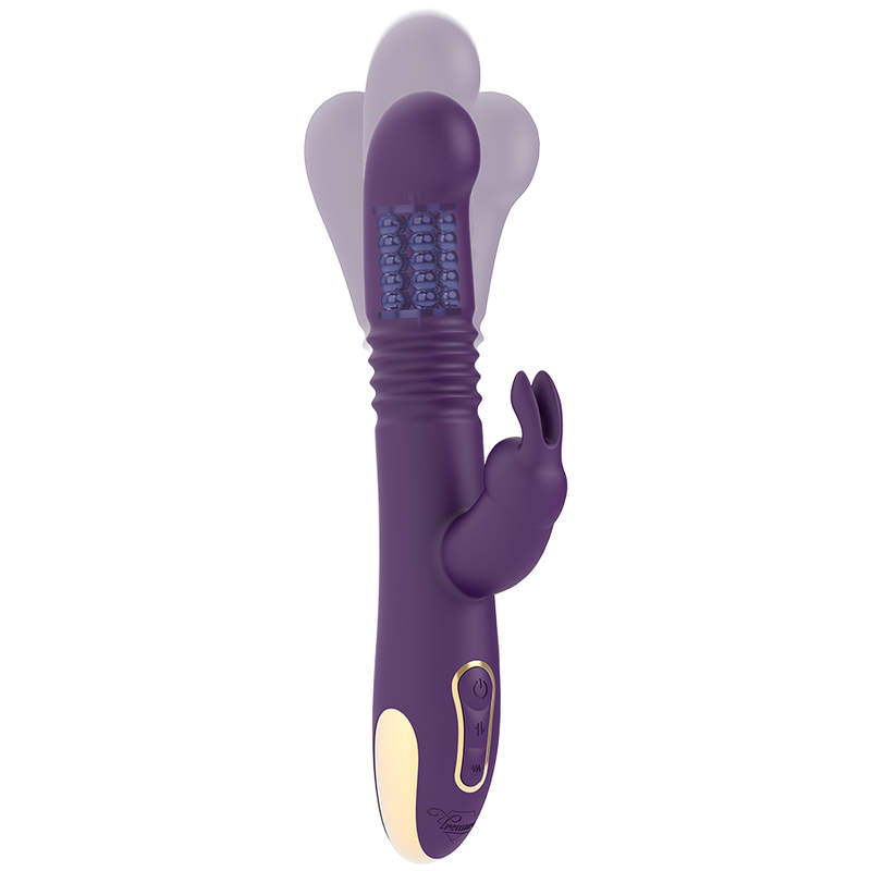 TREASURE - BASTIAN RABBIT UP & DOWN, ROTATEUR ET VIBRATEUR COMPATIBLE AVEC LA TECHNOLOGIE SANS FIL WATCHME - Sensualia