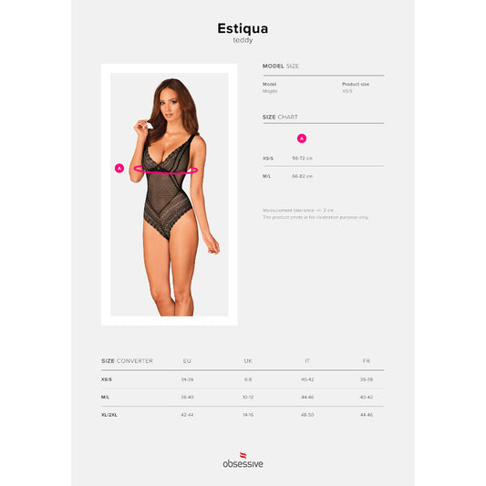 OBSESSIVE - ESTIQUA TEDDY XS/S - Sensualia