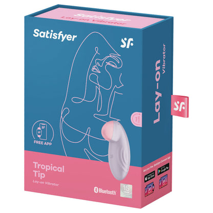 SATISFYER - VIBRATEUR  POSER TROPICAL TIP BLEU - Sensualia