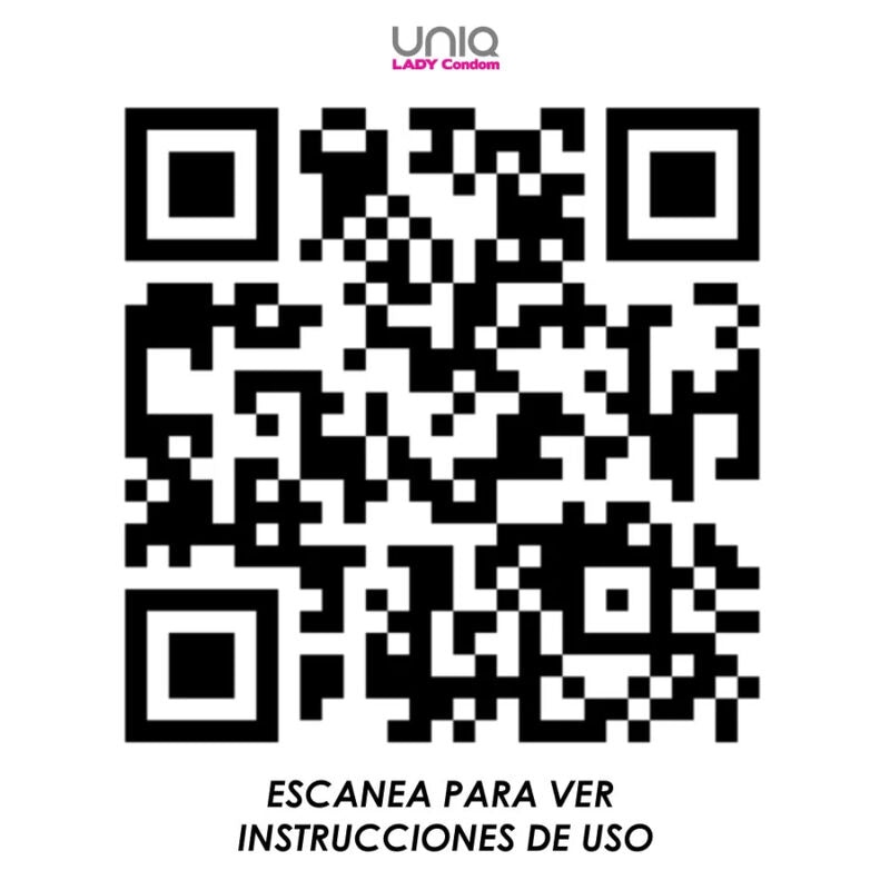 UNIQ - LADY CONDOM PRÉSERVATIFS FÉMININS SANS LATEX AVEC PORTE-JARRETELLES 3 UNITÉS - Sensualia