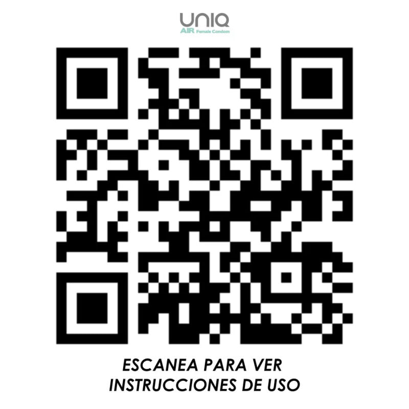 UNIQ - AIR PRÉSERVATIF FÉMININ SANS LATEX 3 UNITÉS - Sensualia