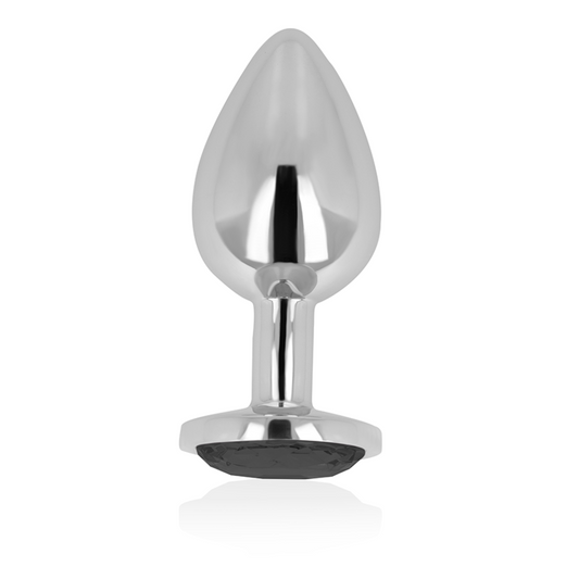 OHMAMA - PLUG ANAL AVEC CRISTAL NOIR 8 CM - Sensualia