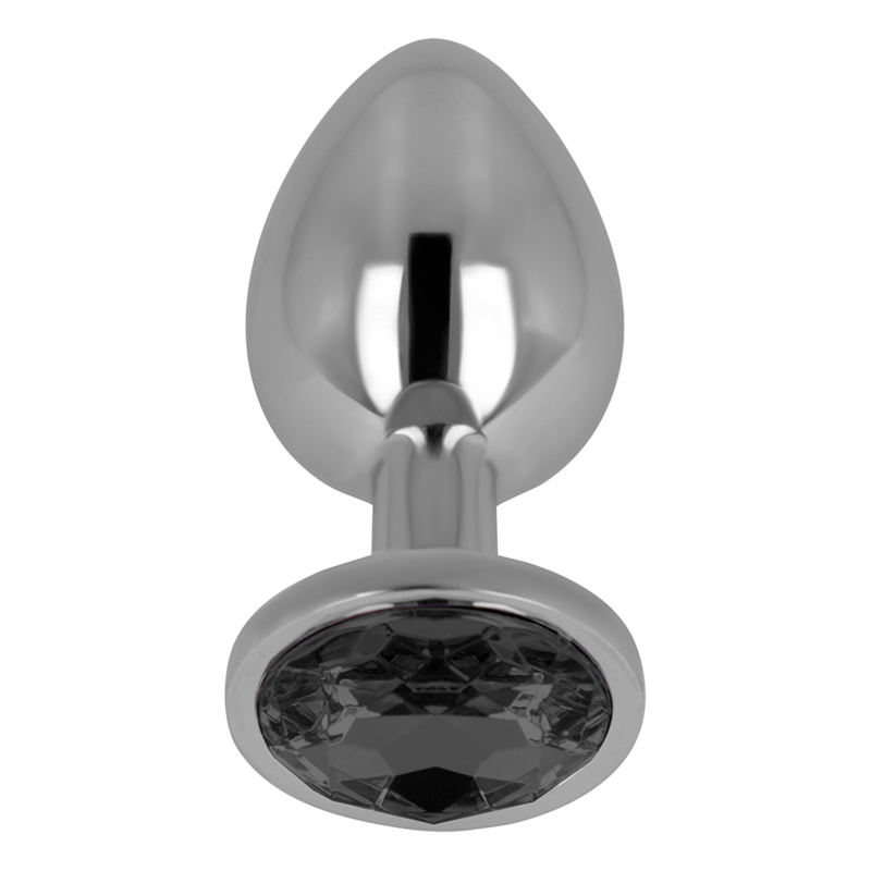 OHMAMA - PLUG ANAL AVEC CRISTAL NOIR 8 CM - Sensualia