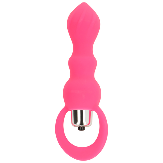 OHMAMA - STIMULATEUR ANAL AVEC VIBRATION 9 CM ROSE - Sensualia