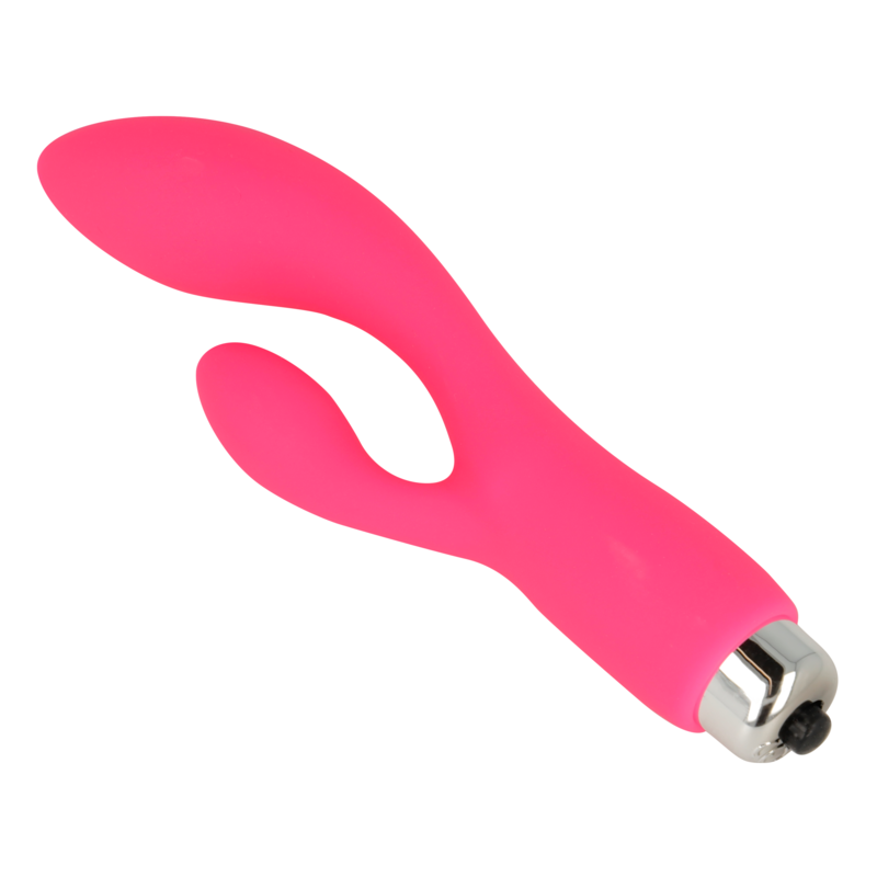 OHMAMA - VIBRATEUR AVEC LAPIN 13 CM ROSE - Sensualia