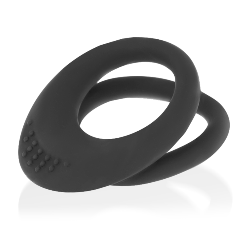 BAGUE OHMAMA DOUBLE SILICONE 3.5 CM - 4.5 CM - Sensualia