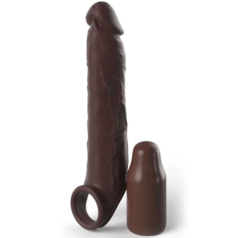 FANTASY X- TENSIONS - PIPEDREAMS RALLONGE W SANGLE 17,78 CM MARRON - Sensualia