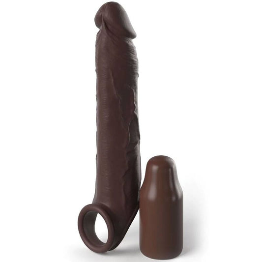 FANTASY X- TENSIONS - PIPEDREAMS RALLONGE W SANGLE 17,78 CM MARRON - Sensualia