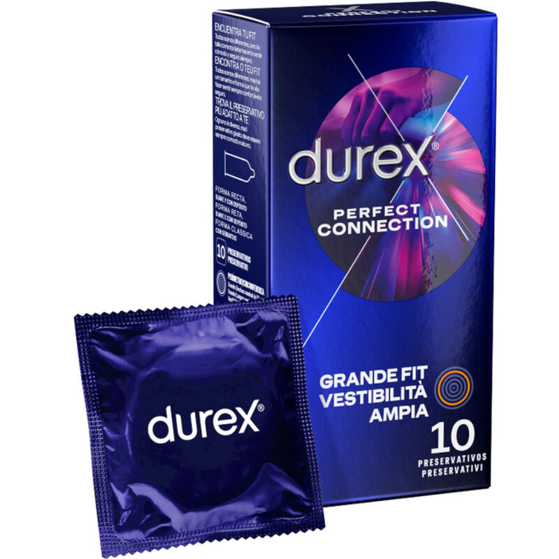 DUREX - CONNEXION PARFAITE SILICONE LUBRIFICATION EXTRA 10 UNITÉS - Sensualia
