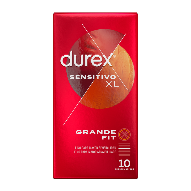 DUREX - PRÉSERVATIFS SENSIBLES XL 10 UNITÉS - Sensualia