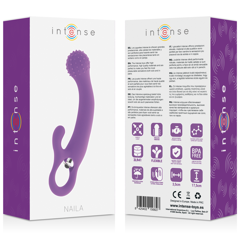 INTENSE - SILICONE VIBRANT NAILA LILAS - Sensualia