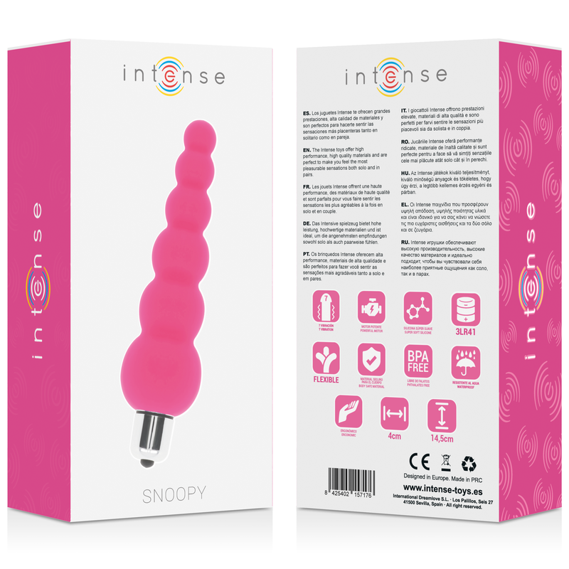 INTENSE - SNOOPY 7 VITESSES SILICONE ROSE - Sensualia