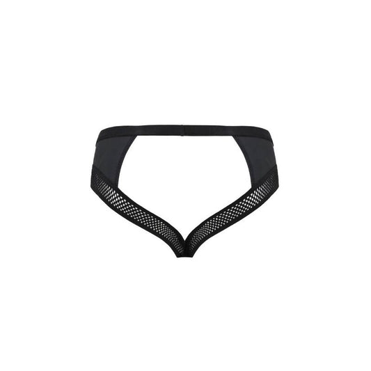PASSION - 030 SLIP ABIERTO TOM NEGRO L/XL - Sensualia