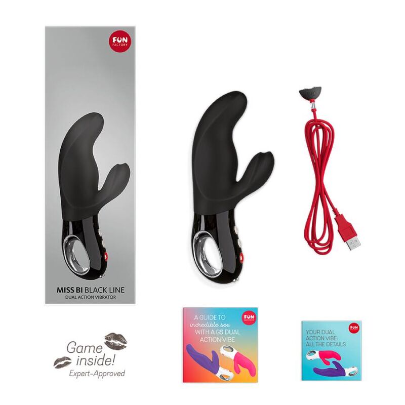 FUN FACTORY - VIBRATEUR MISS BI RABBIT LIGNE NOIRE - Sensualia