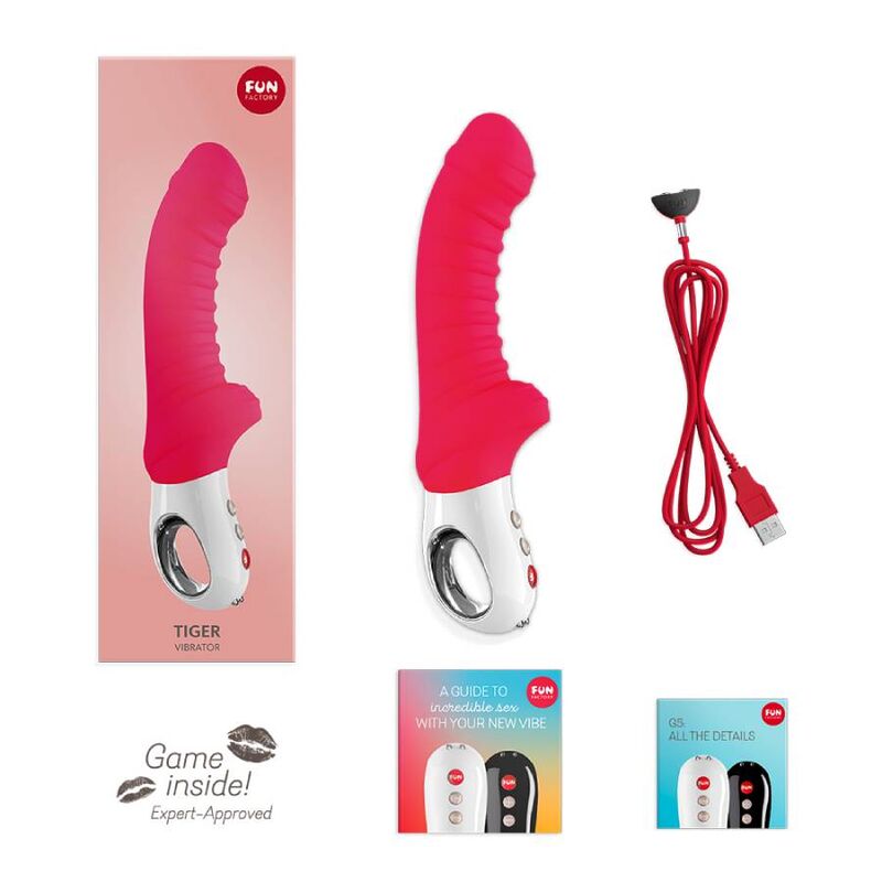 FUN FACTORY - VIBRATEUR TIGER G5 ROUGE INDE - Sensualia