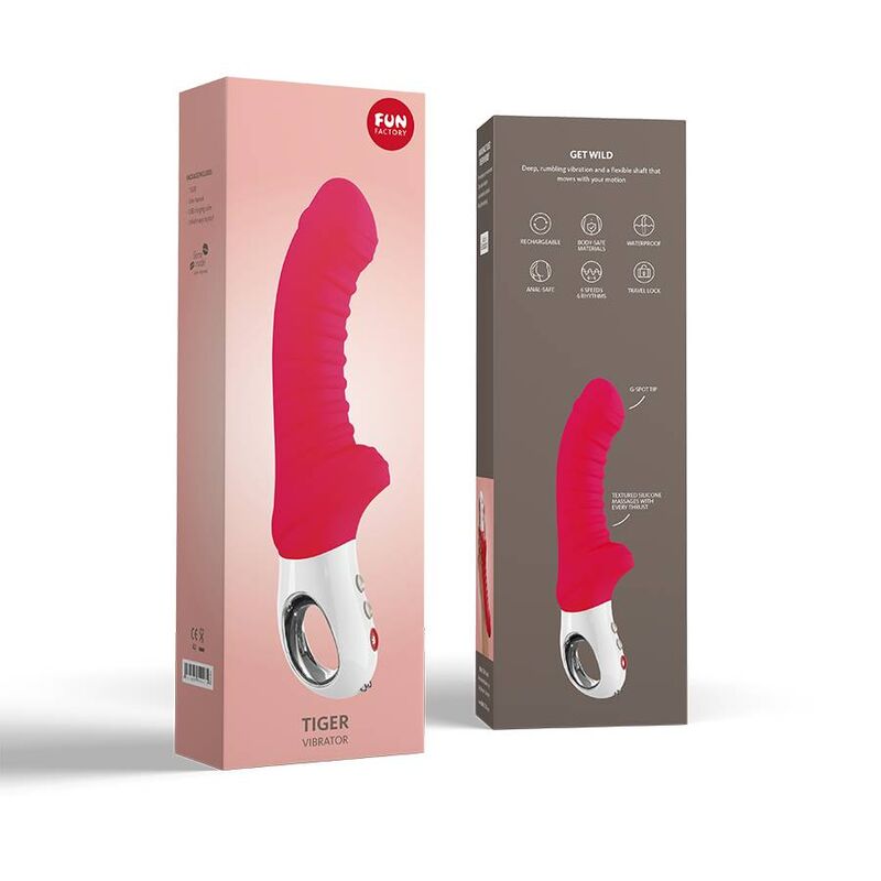 FUN FACTORY - VIBRATEUR TIGER G5 ROUGE INDE - Sensualia