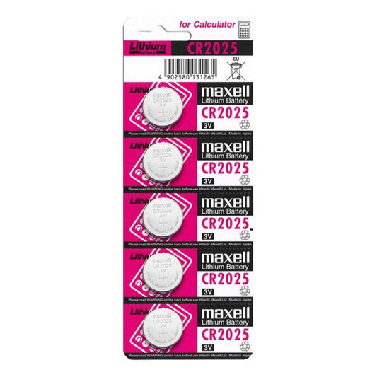 MAXELL - BATTERIE LITIO CR2025 3V 5UDS - Sensualia