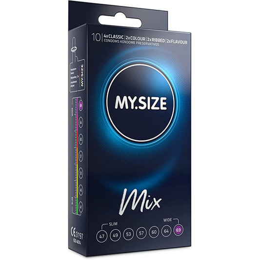 MY SIZE - MIX PRÉSERVATIFS 69 MM 10 UNITÉS - Sensualia