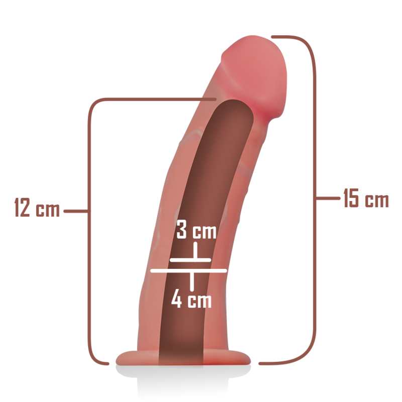 INTENSE - HARNAIS CREUX AVEC GODE 16 X 3 CM - Sensualia