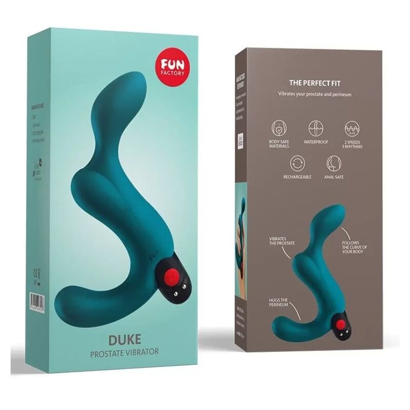 FUN FACTORY - STIMULATEUR DE PROSTATE DUKE BLEU PROFONDEUR - Sensualia