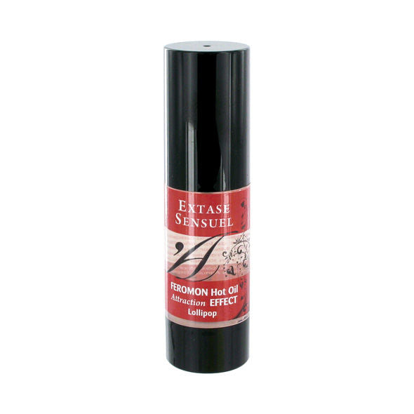 EXTASE SENSUAL - HUILE DE MASSAGE EFFET CHAUFFANT AUX PHÉROMONES SUCETTES 30 ML - Sensualia