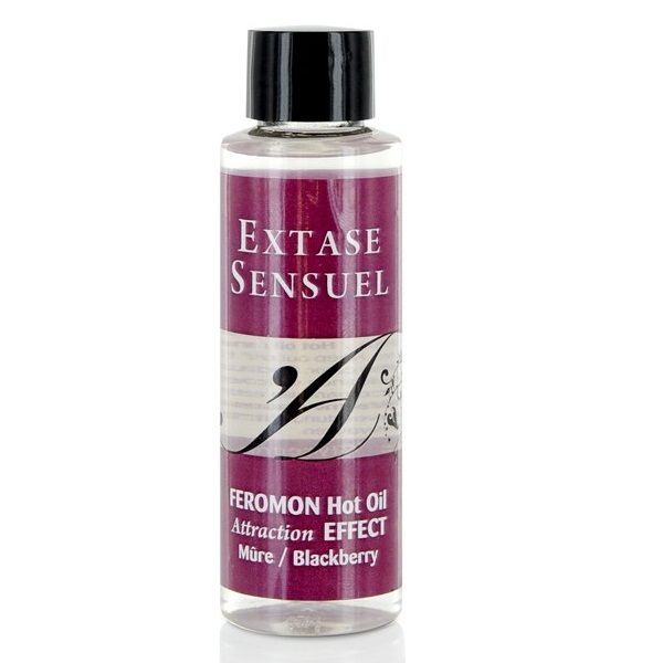 EXTASE SENSUAL - HUILE DE MASSAGE EFFET CHAUFFANT AUX PHÉROMONES DE MÛRE 100 ML - Sensualia
