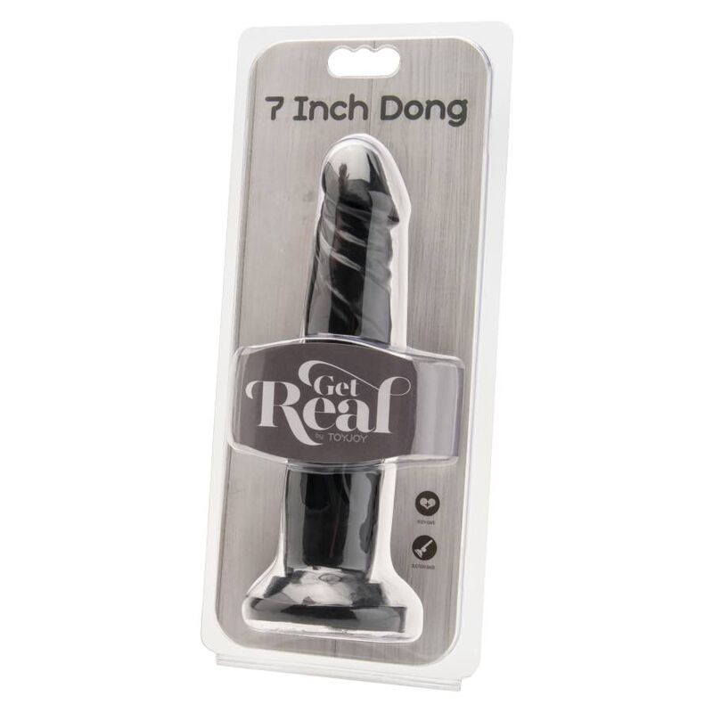 GET REAL - DONG 18 CM NOIR - Sensualia