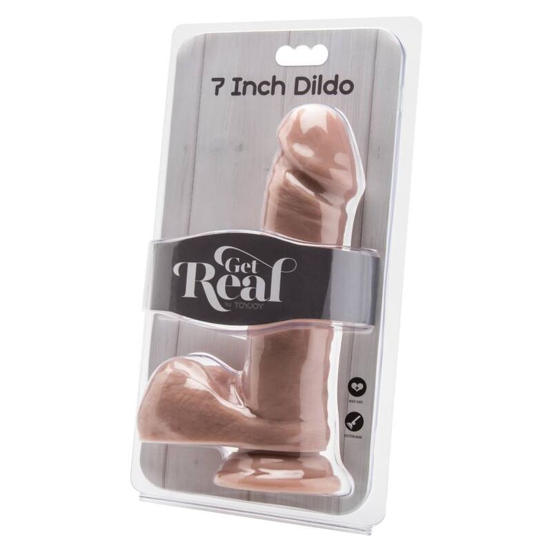 GET REAL - GODE 18 CM AVEC BILLES EN PEAU - Sensualia