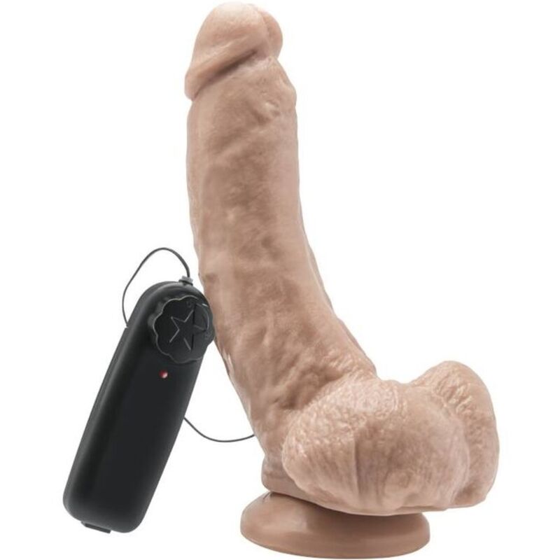 GET REAL - GODE 20,5 CM AVEC BILLES VIBRATEUR SKIN - Sensualia