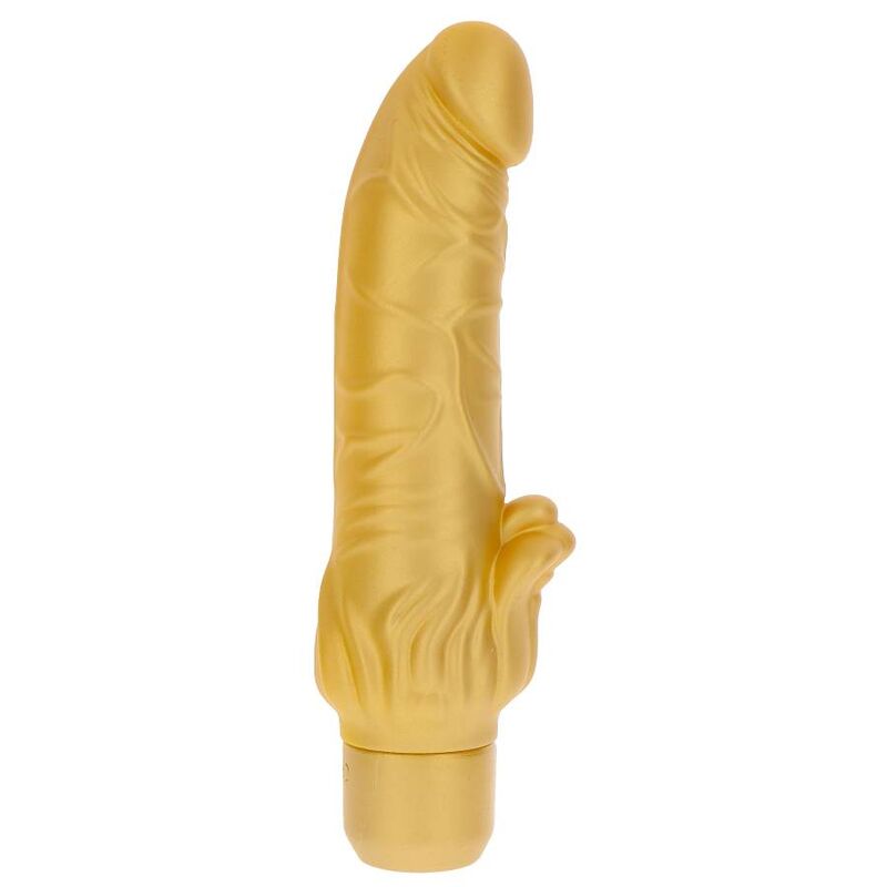GET REAL - GOLD DICKER STIM VIBRATEUR OR - Sensualia