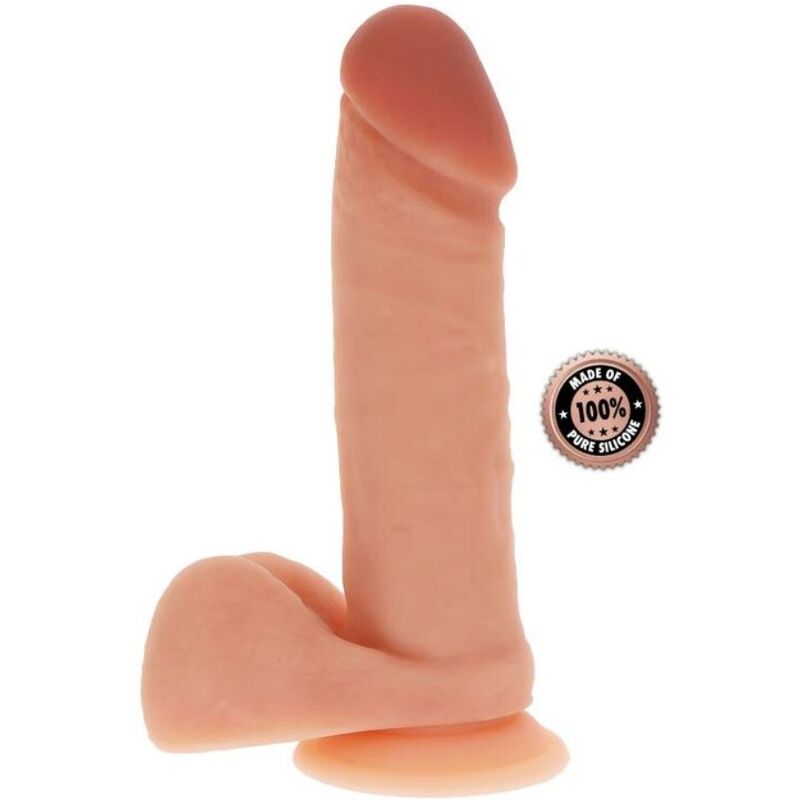 GET REAL - GODE EN SILICONE 20,5 CM AVEC BALLES PEAU - Sensualia