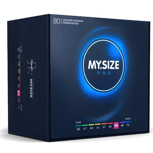 MY SIZE - PRO PRÉSERVATIFS 64 MM 80 UNITÉS - Sensualia