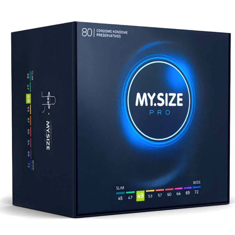 MY SIZE - PRO PRÉSERVATIFS 49 MM 80 UNITÉS - Sensualia
