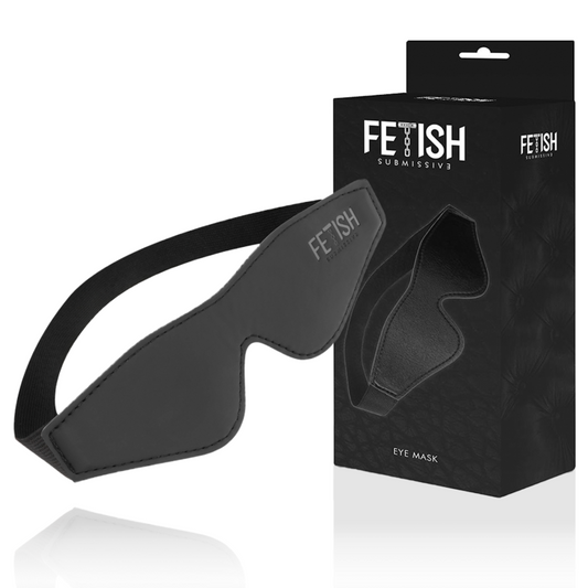 FETISH SUBMISSIVE - MASQUE EN CUIR VÉGAN AVEC DOUBLURE EN NOPRÈNE FETISH SUBMISSIVE BONDAGE