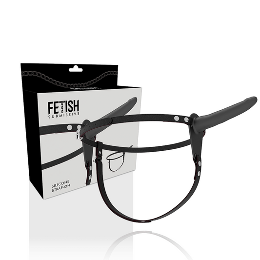 HARNAIS SOUMIS FETISH - SILICONE NOIR 15 CM FETISH SUBMISSIVE HARNESS