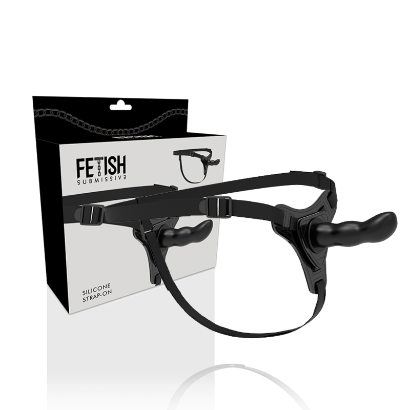 HARNAIS SOUMIS FETISH - POINT G EN SILICONE NOIR 16 CM FETISH SUBMISSIVE HARNESS