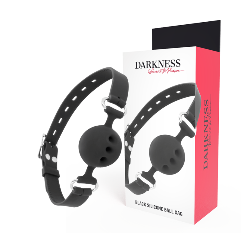 DARKNESS - BTON EN SILICONE RESPIRANT NOIR - Sensualia