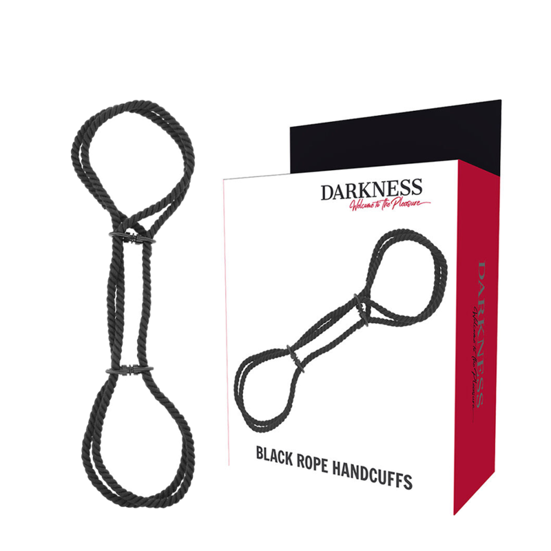 DARKNESS - MENOTTES EN CORDE OU MENOTTES DE CHEVILLE 100% COTON - Sensualia