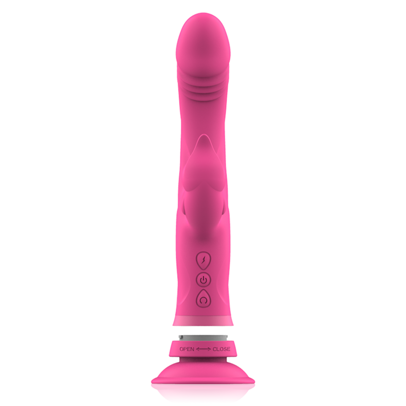 INTENSE - VIBRATEUR JULIO RABBIT SILICONE ROSE - Sensualia