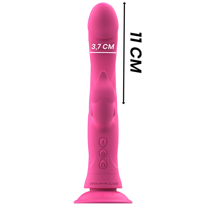 INTENSE - VIBRATEUR JULIO RABBIT SILICONE ROSE - Sensualia