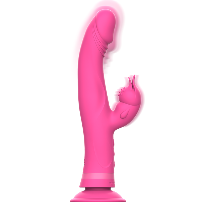 INTENSE - VIBRATEUR JULIO RABBIT SILICONE ROSE - Sensualia
