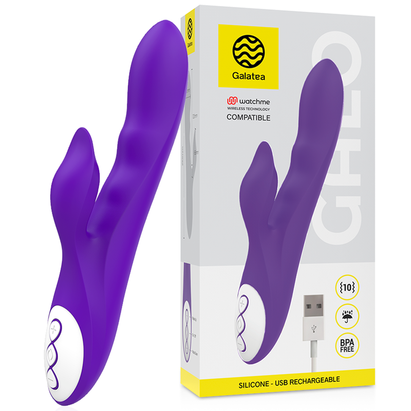 GALATEA - VIBRATEUR GALO LILAS COMPATIBLE AVEC LA TECHNOLOGIE SANS FIL WATCHME - Sensualia